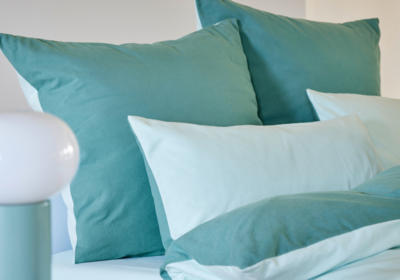 Cotonea Biber Bettwäsche Wendebettwäsche, Winterbettwäsche zwei farbig