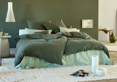 Cotonea Crinkle Bettwäsche Avocado