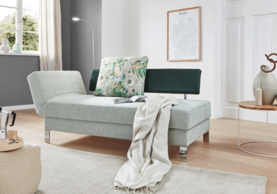 Wolkenweich Solo Liege, Querschläfer, Schlafsofa, Sofaliege